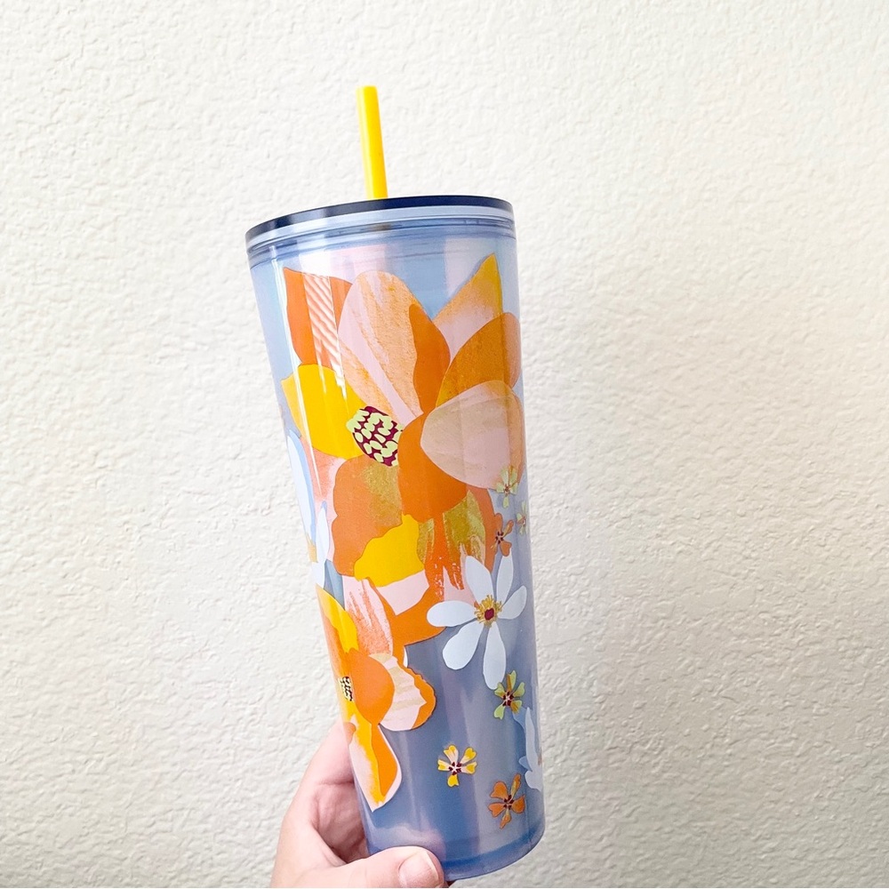 Starbucks Dichroic Magnolia Floral Drink Tumbler Spring 2024 Venti 24oz